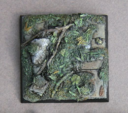 Forest ground, square 40mm x4