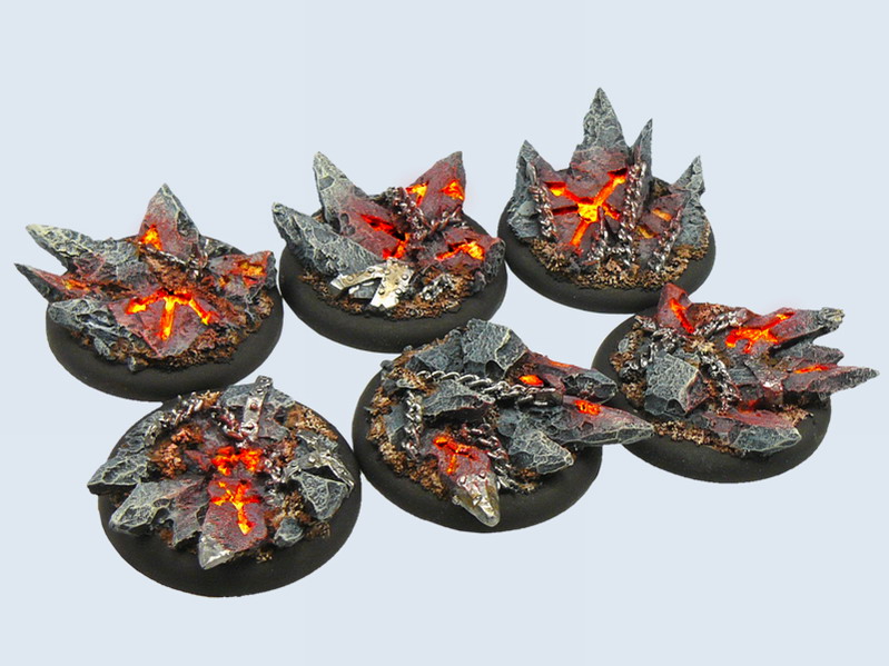 Bases Chaos, ronds 40mm bords arrondis *2