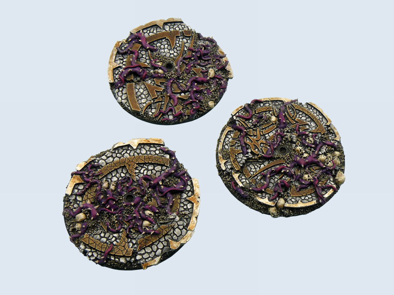 Dark Temple Bases round, flying 60mm x1