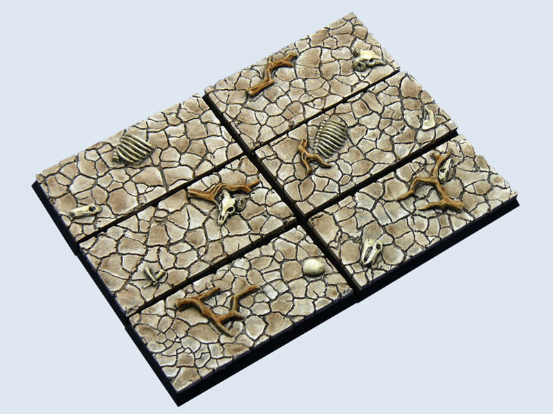 Wasteland Bases rectangular 25*50mm*4